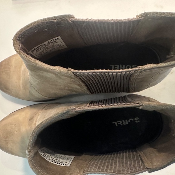 Sorel Women’s Joan of Arctic Wedge Chelsea Boot size 9 in ash brown/tan - Picture 8 of 8